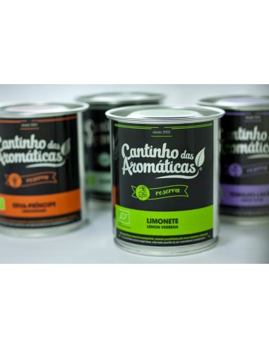 Infus&atilde;o LIMONETE Cantinho das Arom&aacute;ticas Lata 40g | Cantinho das Arom&aacute;ticas