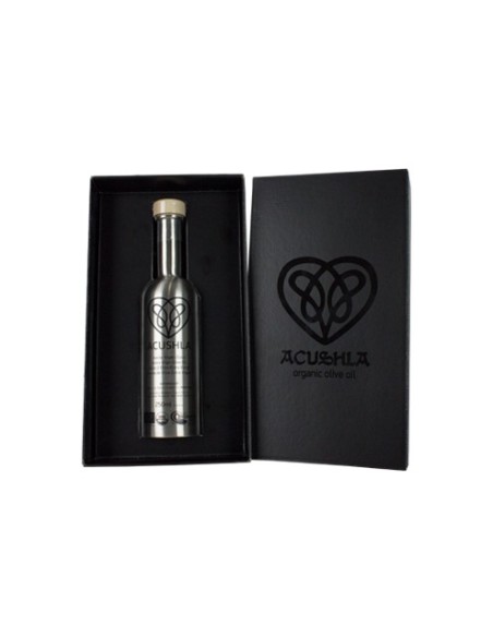 Azeite Extra Virgem Biol&oacute;gico DOP Acushla Garrafa A&ccedil;o Inox 250ml | Acushla