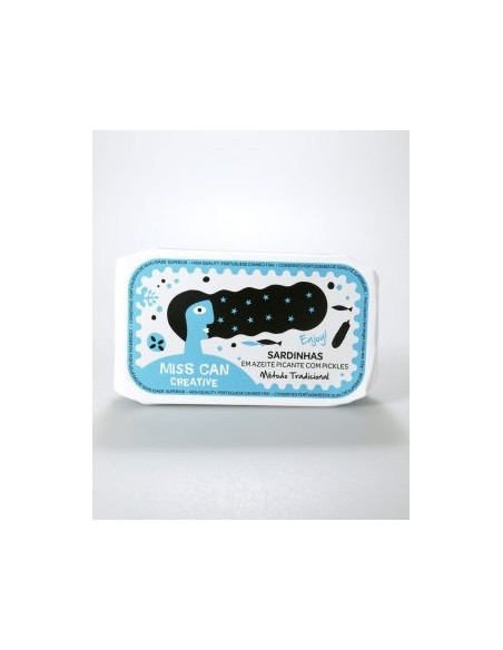 Miss Can CREATIVE Sardinha em olive oil Spicy with pickles | Miss Can