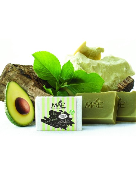 Soap Artesanal Ch&aacute; Verde e S&acirc;ndalo M&atilde;e | M&atilde;e