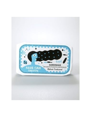 Miss Can CREATIVE Sardinha em olive oil Spicy with pickles | Miss Can