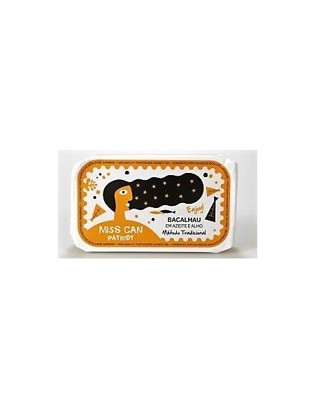Miss Can PATRIOT Codfish em olive oil e Garlic | Miss Can