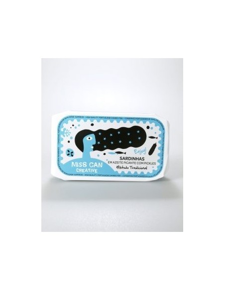 Miss Can CREATIVE Sardinha em olive oil Spicy with pickles | Miss Can