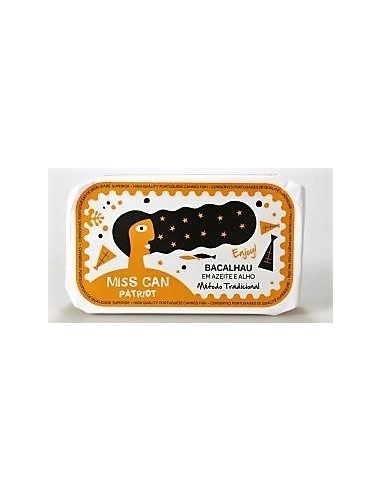 Miss Can PATRIOT Codfish em olive oil e Garlic | Miss Can