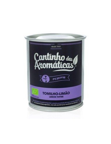 Infus&atilde;o TOMILHO-LIM&Atilde;O Cantinho das Arom&aacute;ticas Lata 40g | Cantinho das Arom&aacute;ticas
