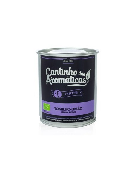 Infus&atilde;o TOMILHO-LIM&Atilde;O Cantinho das Arom&aacute;ticas Lata 40g | Cantinho das Arom&aacute;ticas