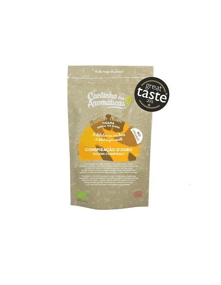 Tisanas CONSPIRAÇÃO D'OURO Cantinho das Aromáticas Bolsa 40g | Cantinho das Aromáticas Tisanas CONSPIRAÇÃO D'OURO Cantinho das Aromáticas Bolsa 40g | Cantinho das Aromáticas