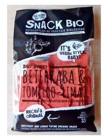 Snack Bio Beterraba e Tomilho Lim&atilde;o | Almuver
