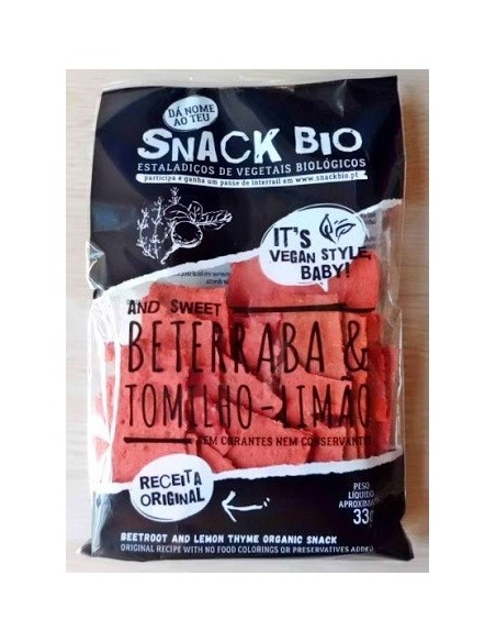 Snack Bio Beterraba e Tomilho Lim&atilde;o | Almuver