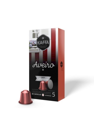 Cápsulas de Café de Alumínio Aveiro Kaffa Int. 5 Caixa 10 Cápsulas Comp. Nespresso | Kaffa Cápsulas de Café de Alumínio Aveiro Kaffa Int. 5 Caixa 10 Cápsulas Comp. Nespresso | Kaffa