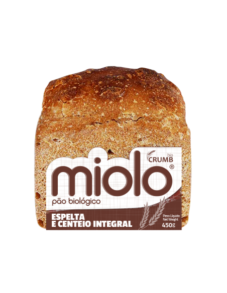 P&atilde;o Espelta e Centeio integral Miolo 450g