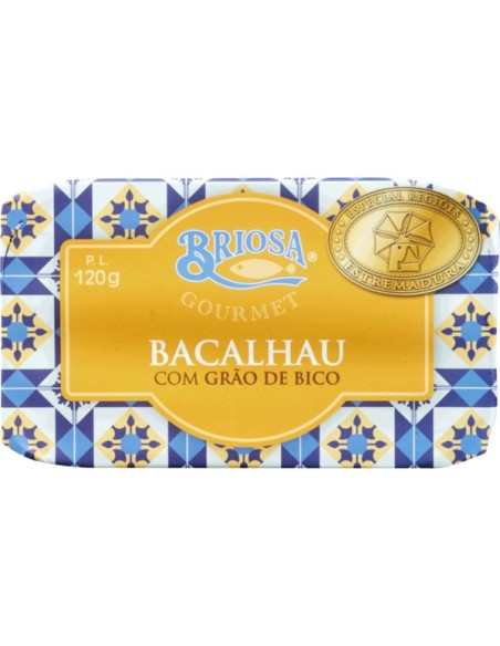 Briosa Codfish em olive oil com Gr&atilde;o de Bico