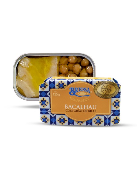Briosa Codfish em olive oil com Gr&atilde;o de Bico