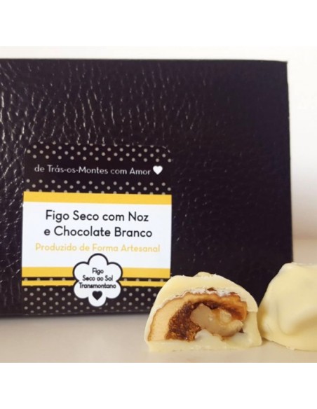 Figo Seco com Chocolate Branco e Noz Bago e Mel