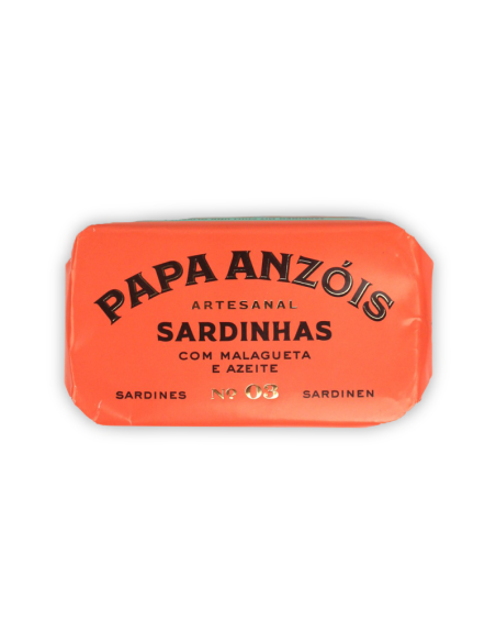 Papa Anz&oacute;is Sardinha com Malagueta e Azeite
