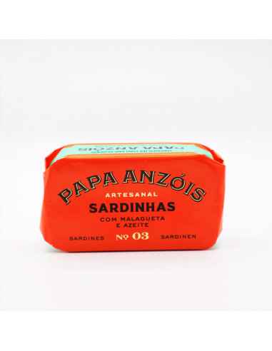 Papa Anz&oacute;is Sardinha com Malagueta e...
