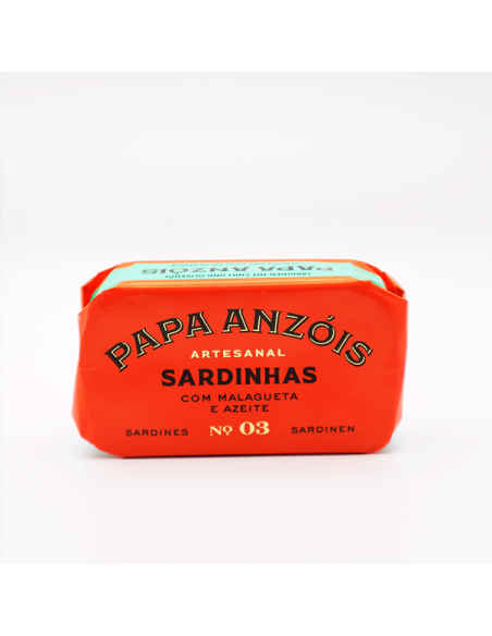 Papa Anz&oacute;is Sardinha com Malagueta e Azeite