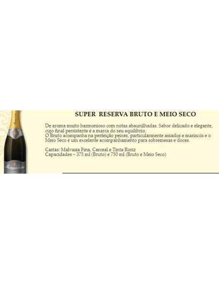 Sparkling Wine Murganheira Super Reserva Meio Seco | Murganheira