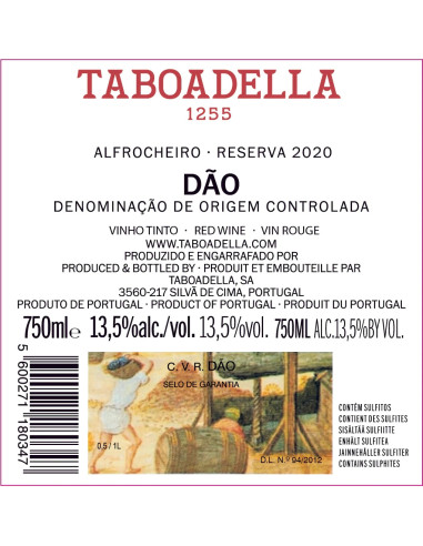 Taboadella Reserva Alfrocheiro Tinto...