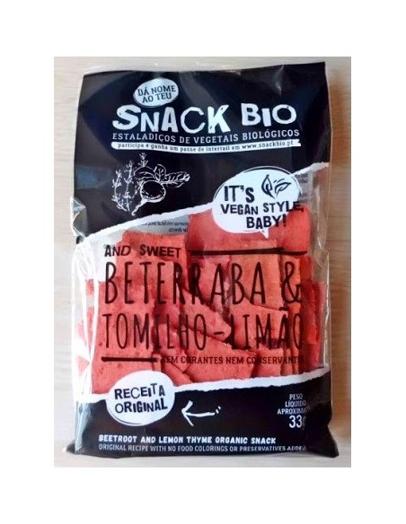 Snack Bio Beterraba e Tomilho Lim&atilde;o | Almuver