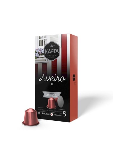 Cápsulas de Café de Alumínio Aveiro Kaffa Int. 5 Caixa 10 Cápsulas Comp. Nespresso | Kaffa Cápsulas de Café de Alumínio Aveiro Kaffa Int. 5 Caixa 10 Cápsulas Comp. Nespresso | Kaffa