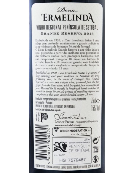 Dona Ermelinda Grande Reserva Tinto 2013 | Casa Ermelinda Freitas