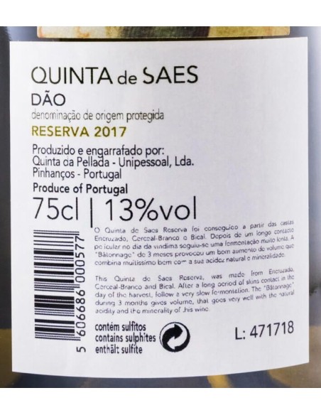 Quinta de Saes Reserva White 2018 | Quinta da Pellada