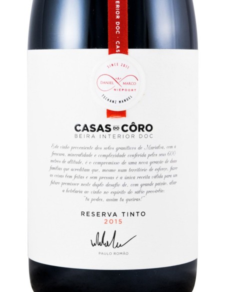 Casas do C&ocirc;ro Reserva Tinto 2015 | Casas do C&ocirc;ro