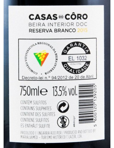 Casas do C&ocirc;ro Reserva White 2016 | Casas do C&ocirc;ro