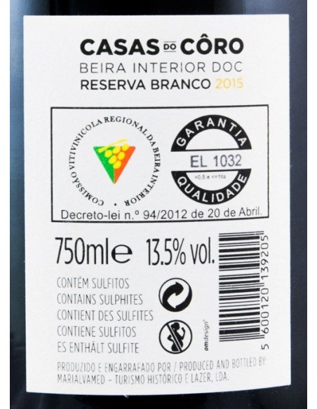Casas do C&ocirc;ro Reserva White 2016 | Casas do C&ocirc;ro