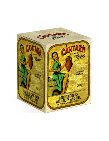 C&acirc;ntara Bacalhau Confitado com Nozes e Figos | La Gondola