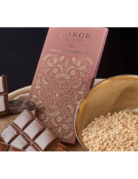 Carob and Almond Bar 100g | Carob World